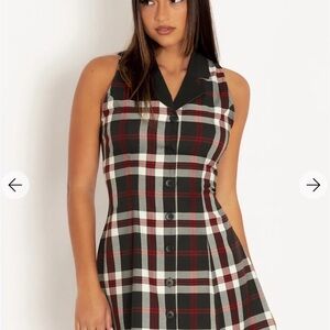 Blackmilk plaid/tartan corset dress.